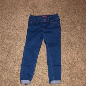 YMI blue jean capris.
